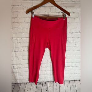 Outdoor Voices Red Leggings Cropped Size Large